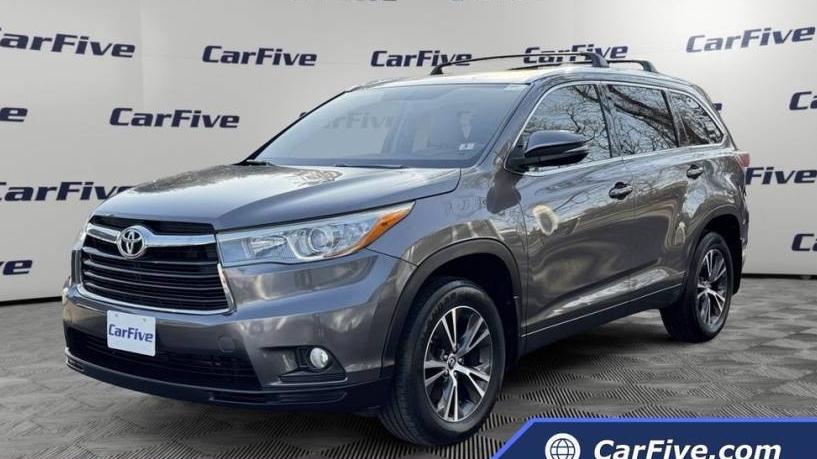 TOYOTA HIGHLANDER 2016 5TDJKRFH6GS298321 image