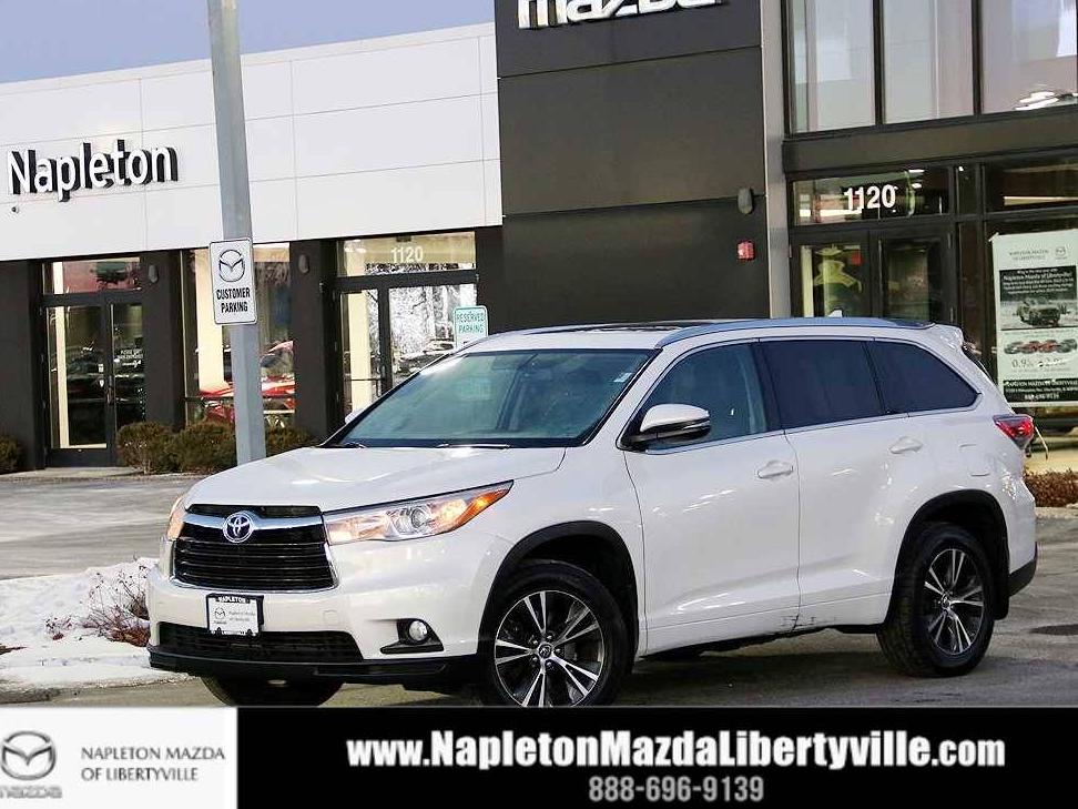 TOYOTA HIGHLANDER 2016 5TDJKRFH9GS348919 image