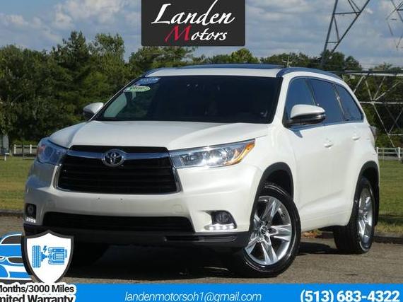 TOYOTA HIGHLANDER 2016 5TDDKRFH0GS293063 image