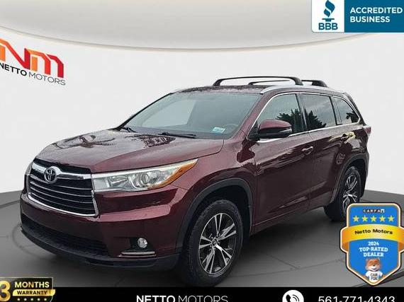 TOYOTA HIGHLANDER 2016 5TDJKRFH2GS331010 image