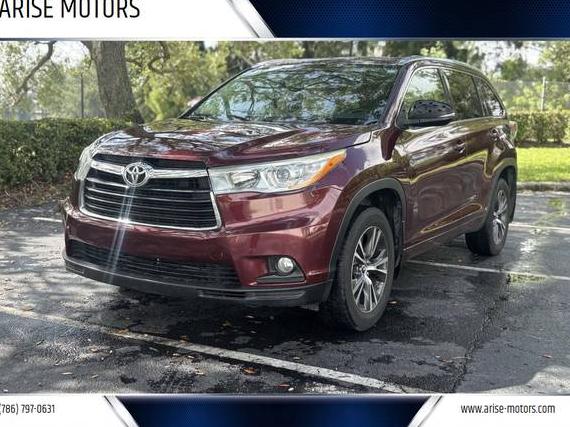 TOYOTA HIGHLANDER 2016 5TDJKRFH8GS298546 image