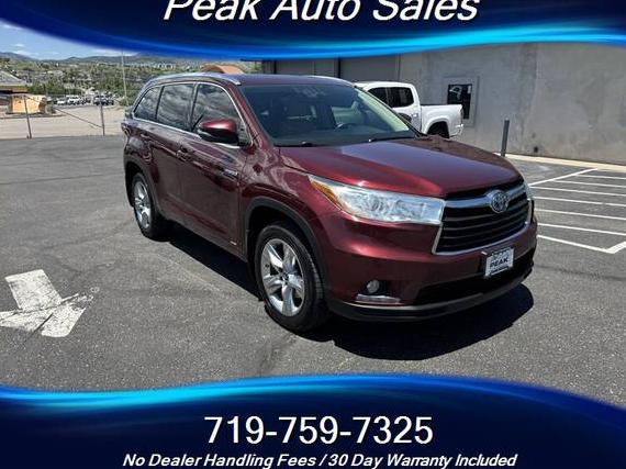 TOYOTA HIGHLANDER 2016 5TDDCRFH3GS013956 image