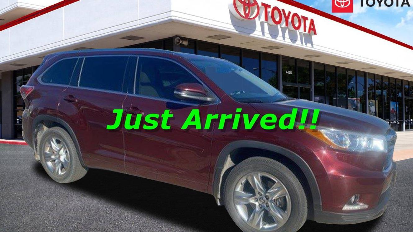 TOYOTA HIGHLANDER 2016 5TDDKRFH3GS264110 image