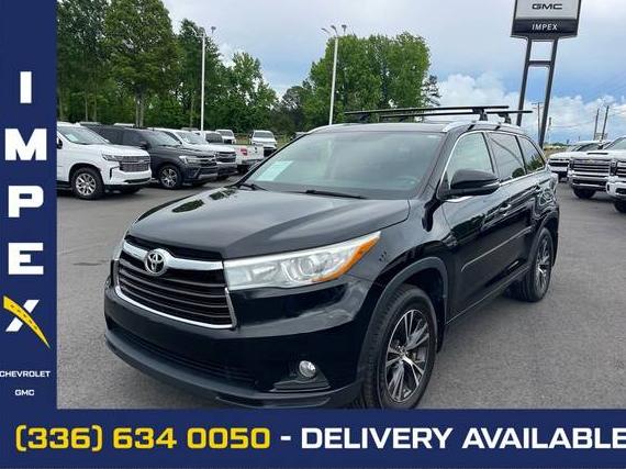 TOYOTA HIGHLANDER 2016 5TDJKRFH7GS307205 image