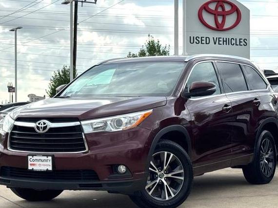 TOYOTA HIGHLANDER 2016 5TDKKRFH0GS182875 image