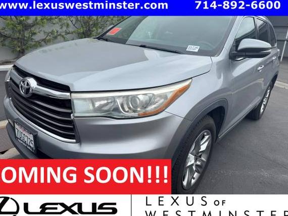 TOYOTA HIGHLANDER 2016 5TDYKRFH2GS165229 image