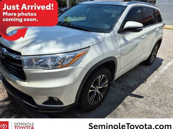 TOYOTA HIGHLANDER 2016 5TDKKRFH4GS503347 image
