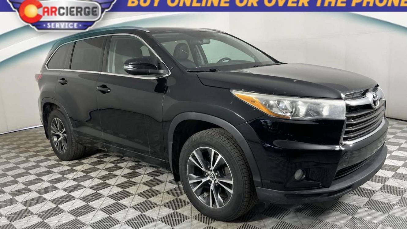 TOYOTA HIGHLANDER 2016 5TDJKRFH0GS506337 image