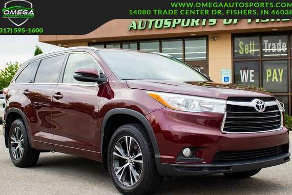 TOYOTA HIGHLANDER 2016 5TDJKRFH0GS238891 image