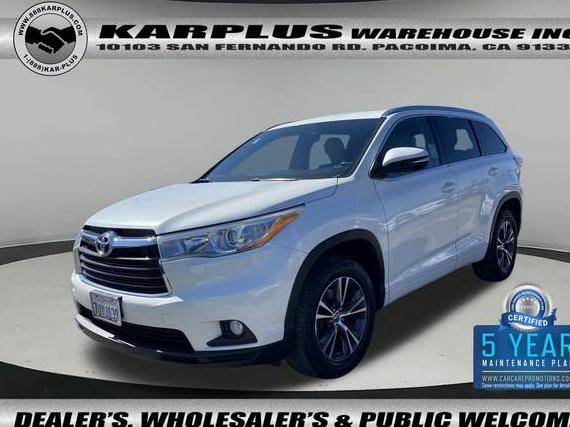 TOYOTA HIGHLANDER 2016 5TDKKRFHXGS170085 image