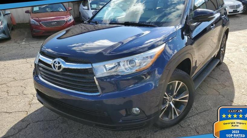 TOYOTA HIGHLANDER 2016 5TDKKRFH1GS157645 image