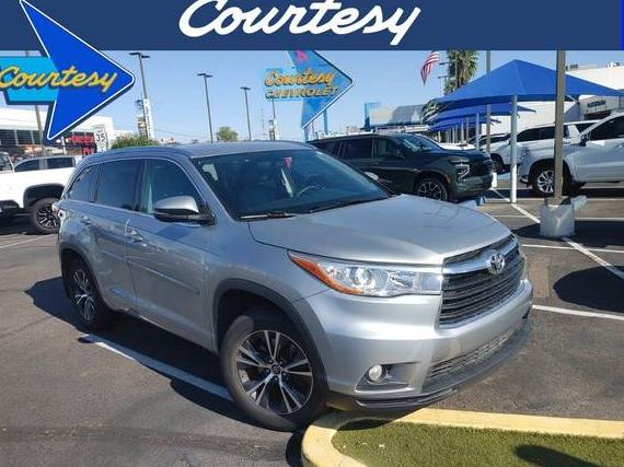 TOYOTA HIGHLANDER 2016 5TDJKRFH7GS329382 image