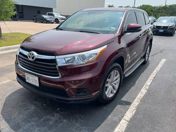 TOYOTA HIGHLANDER 2016 5TDZKRFH0GS178811 image