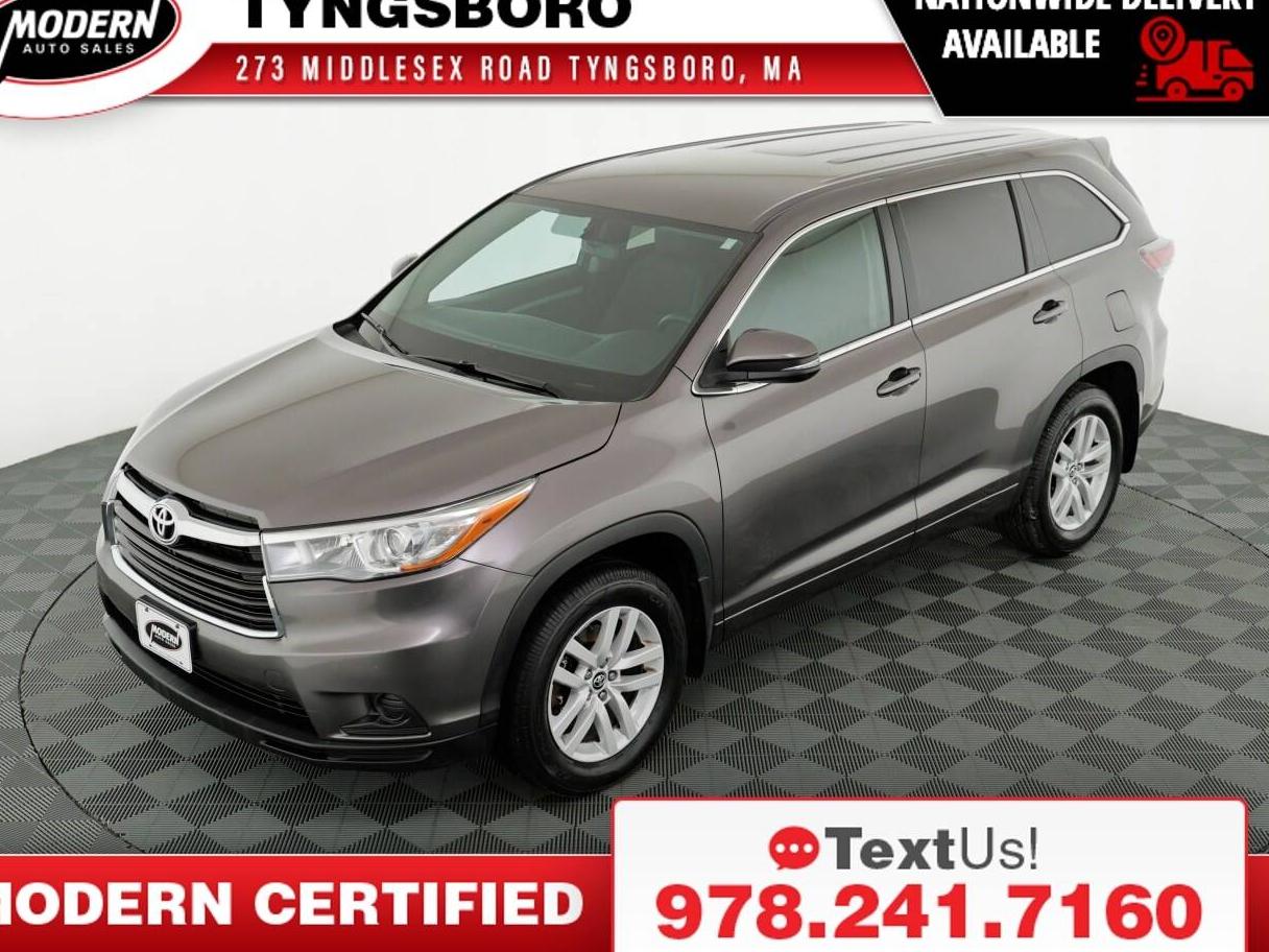 TOYOTA HIGHLANDER 2016 5TDBKRFH2GS246186 image