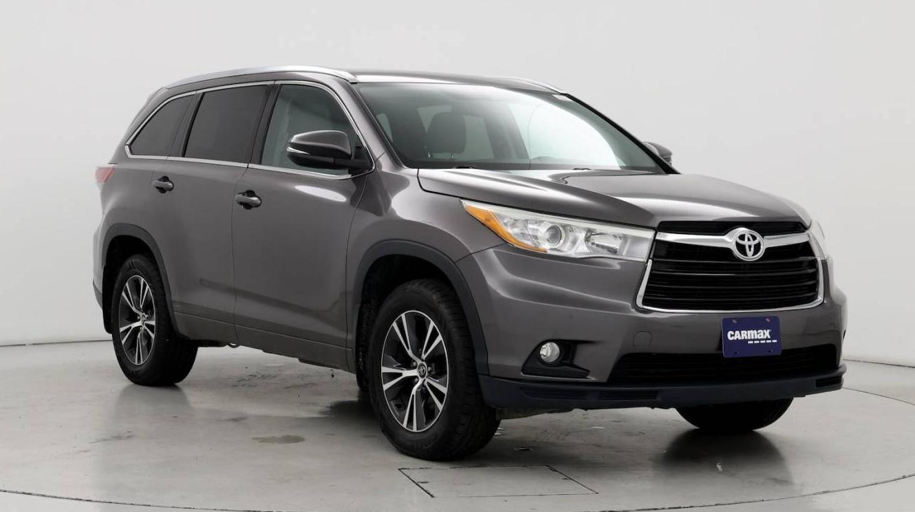 TOYOTA HIGHLANDER 2016 5TDJKRFH3GS281931 image