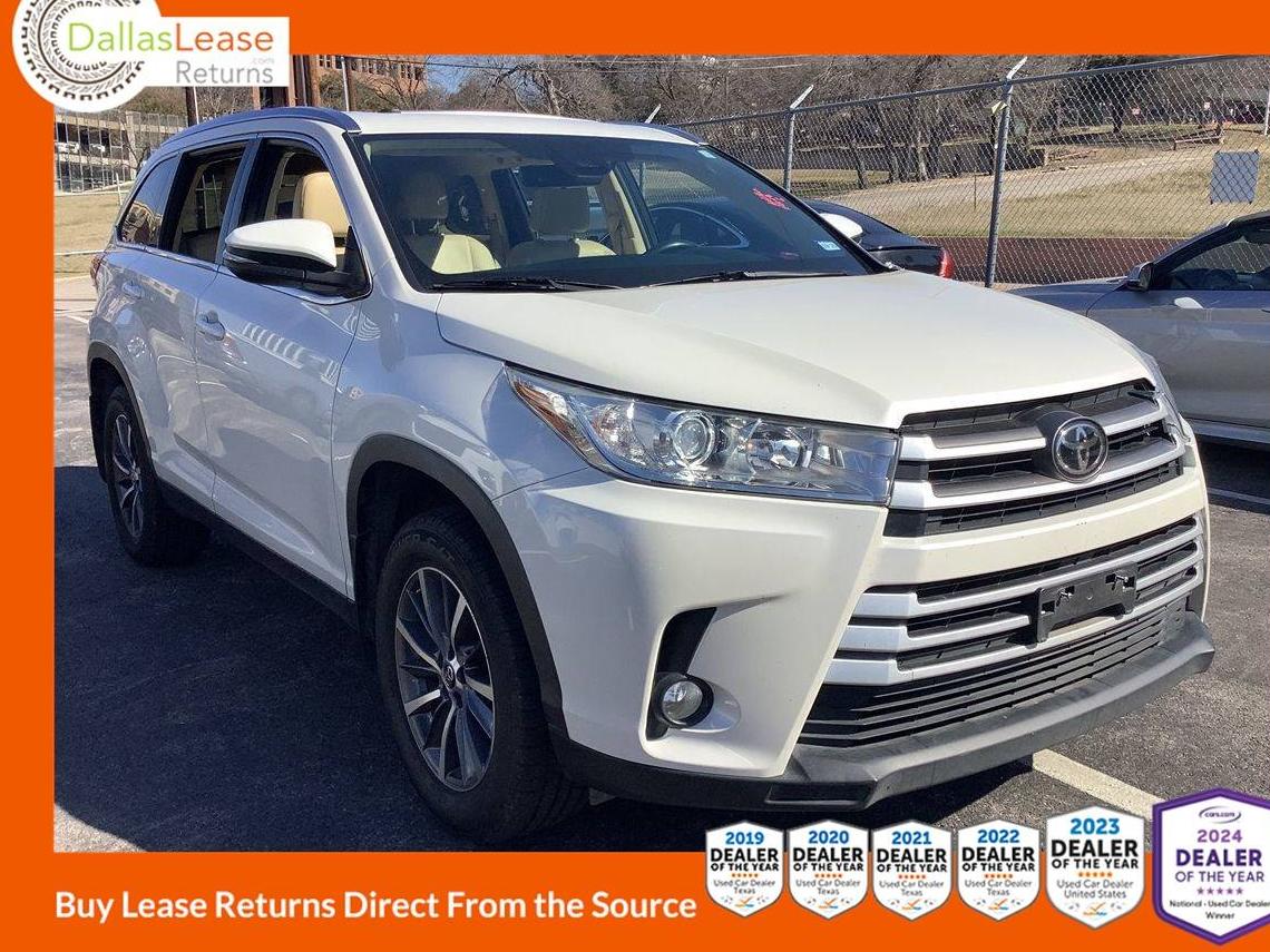 TOYOTA HIGHLANDER 2019 5TDJZRFH7KS617746 image