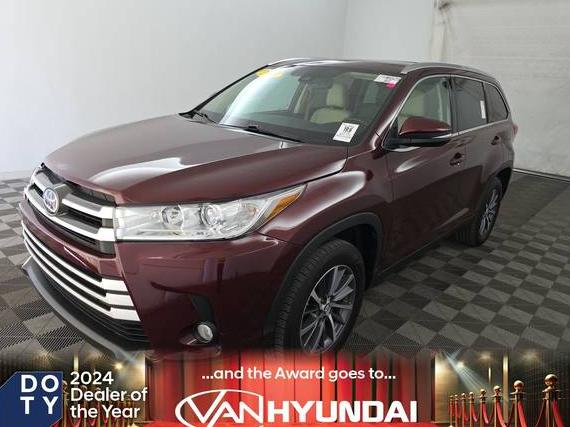 TOYOTA HIGHLANDER 2019 5TDKZRFH9KS291016 image