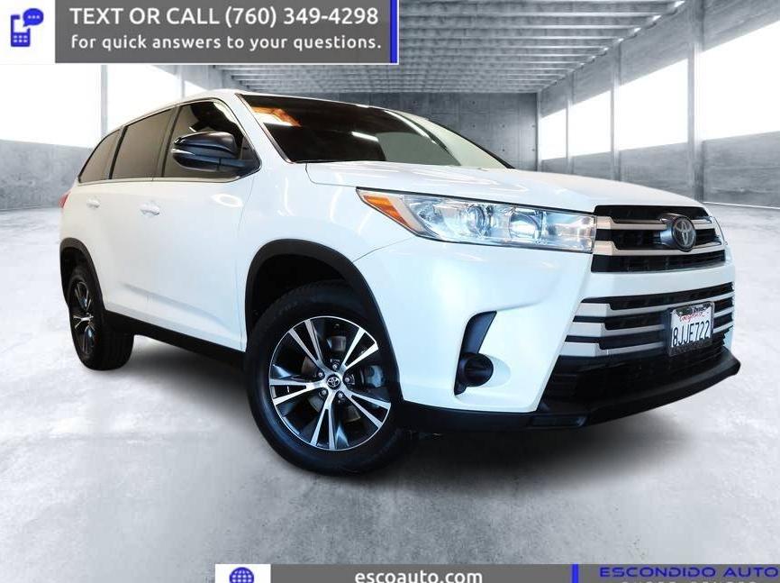 TOYOTA HIGHLANDER 2019 5TDZZRFH2KS310505 image