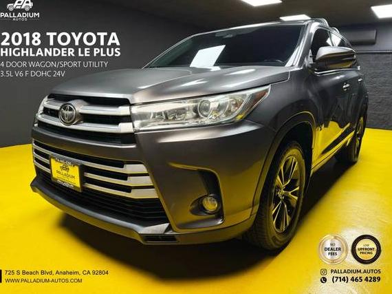 TOYOTA HIGHLANDER 2018 5TDZZRFH0JS284694 image