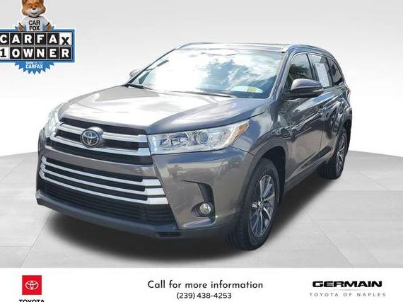 TOYOTA HIGHLANDER 2018 5TDJZRFH1JS542461 image TOYOTA HIGHLANDER 2018 5TDJZRFH1JS542461 image