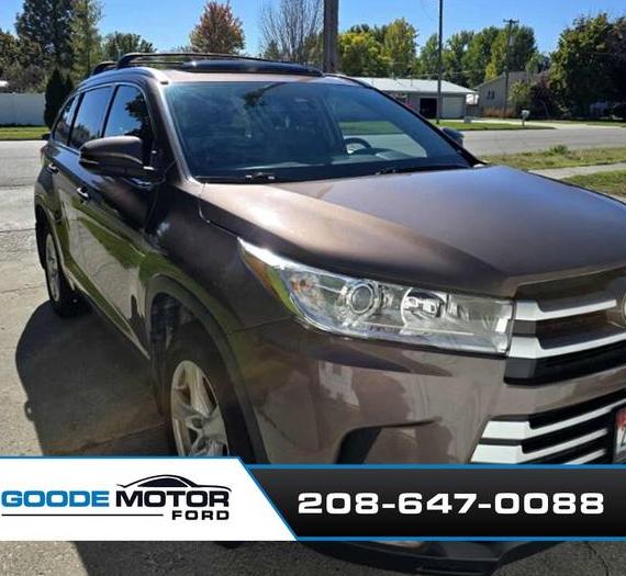 TOYOTA HIGHLANDER 2018 5TDJZRFH0JS829659 image