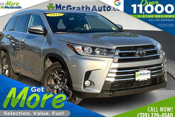 TOYOTA HIGHLANDER 2018 5TDDZRFH9JS497220 image