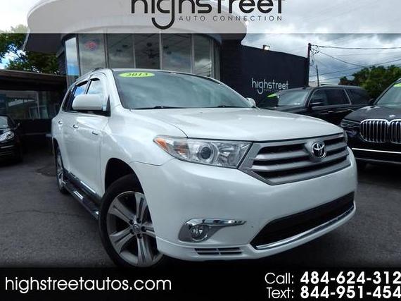 TOYOTA HIGHLANDER 2013 5TDDK3EH6DS212867 image