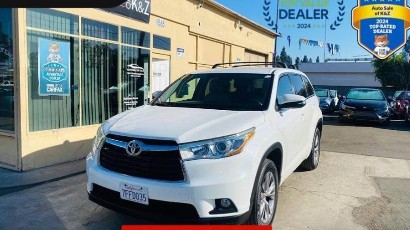 TOYOTA HIGHLANDER 2014 5TDZKRFH5ES013205 image