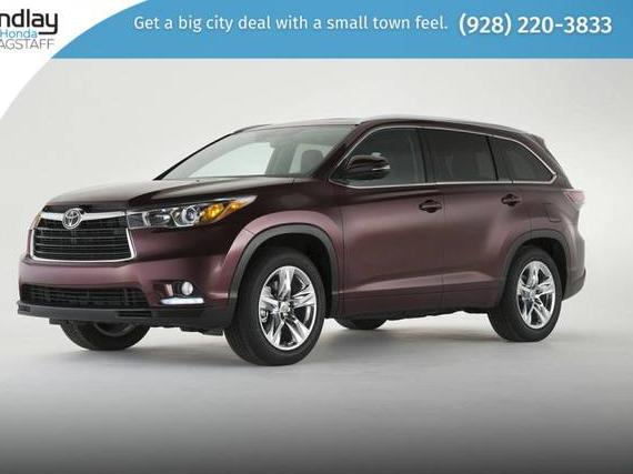 TOYOTA HIGHLANDER 2015 5TDDKRFH2FS138626 image