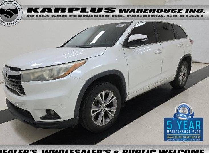 TOYOTA HIGHLANDER 2015 5TDBKRFH9FS180928 image