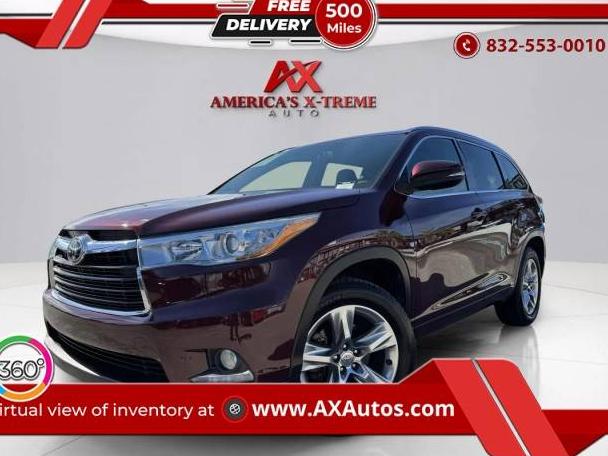 TOYOTA HIGHLANDER 2015 5TDYKRFH0FS097849 image