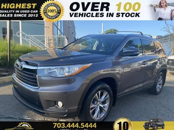 TOYOTA HIGHLANDER 2015 5TDJKRFH7FS217373 image