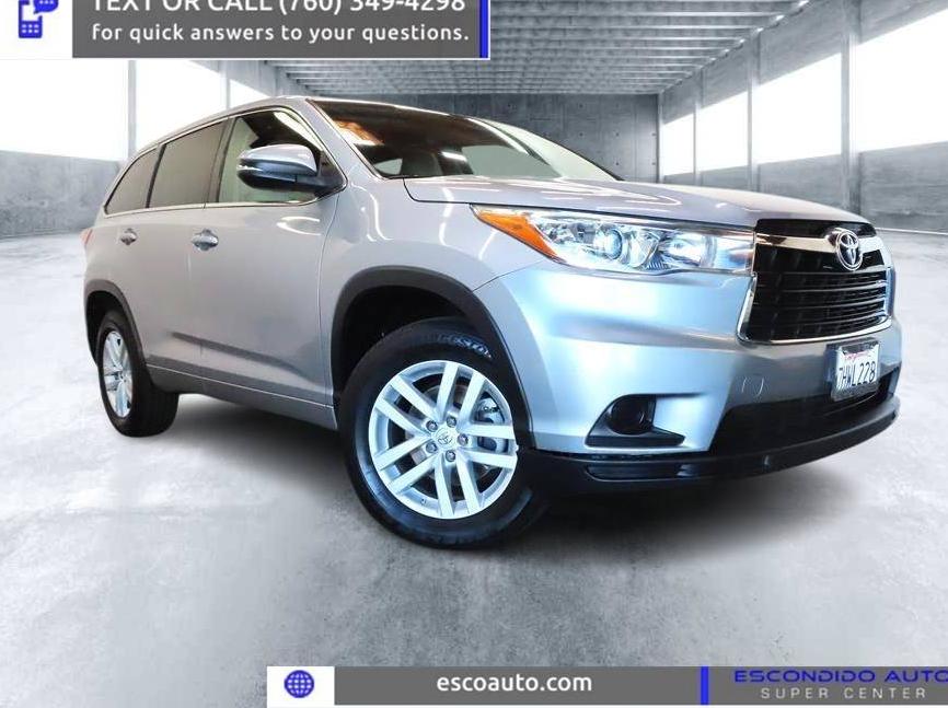 TOYOTA HIGHLANDER 2015 5TDZARFH1FS010838 image