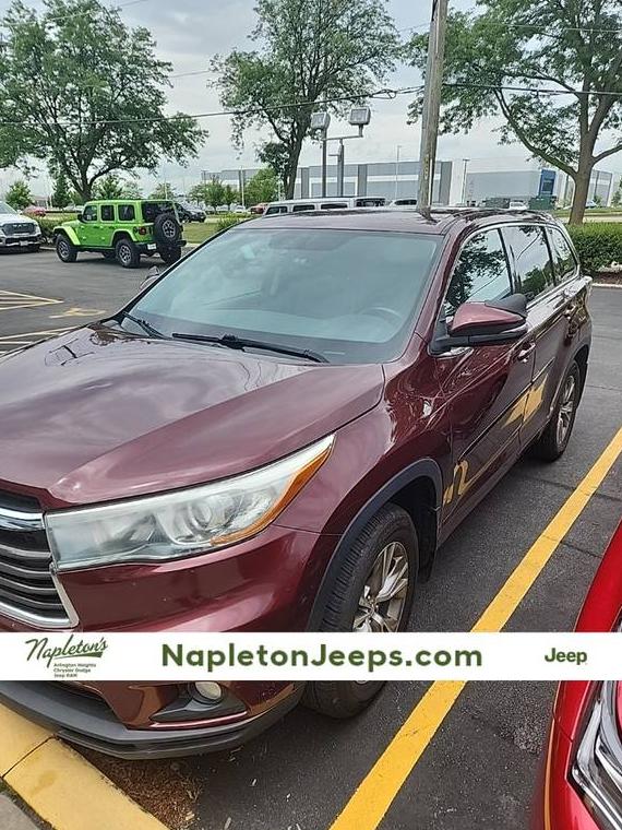TOYOTA HIGHLANDER 2015 5TDBKRFH1FS182480 image