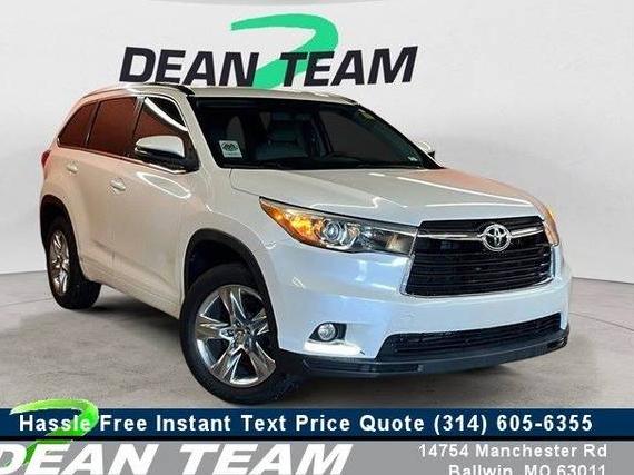 TOYOTA HIGHLANDER 2015 5TDYKRFH3FS044109 image