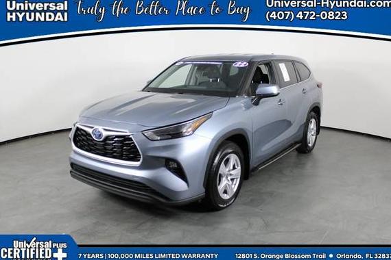 TOYOTA HIGHLANDER 2022 5TDZARAH9NS013847 image TOYOTA HIGHLANDER 2022 5TDZARAH9NS013847 image