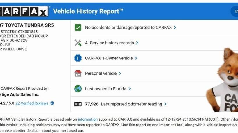 TOYOTA TUNDRA 2007 5TFST54107X001845 image