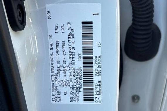 TOYOTA TUNDRA 2021 5TFRY5F18MX275089 image