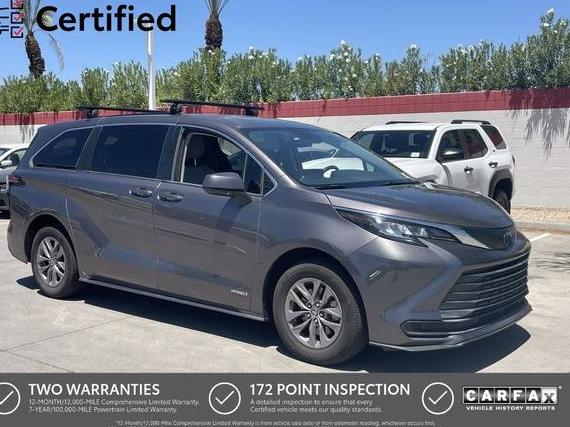 TOYOTA SIENNA 2021 5TDKRKEC7MS019029 image