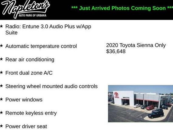 TOYOTA SIENNA 2020 5TDKZ3DC7LS046365 image