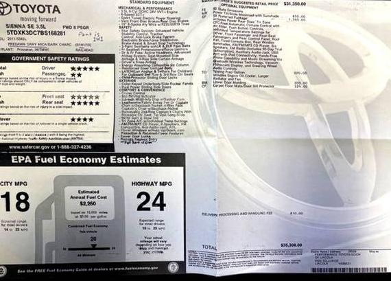 TOYOTA SIENNA 2011 5TDXK3DC7BS168281 image TOYOTA SIENNA 2011 5TDXK3DC7BS168281 image