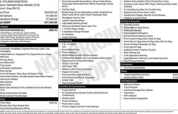 TOYOTA SIENNA 2025 5TDJRKEC4SS252939 image