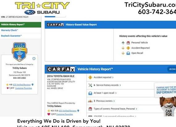 TOYOTA RAV4 2016 2T3RFREV5GW474529 image TOYOTA RAV4 2016 2T3RFREV5GW474529 image