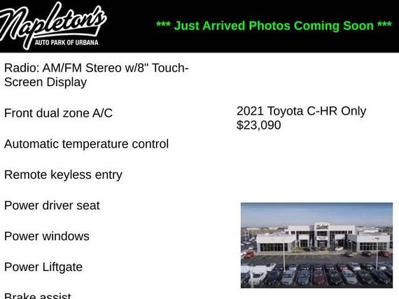 TOYOTA C-HR 2021 JTNKHMBX5M1106541 image