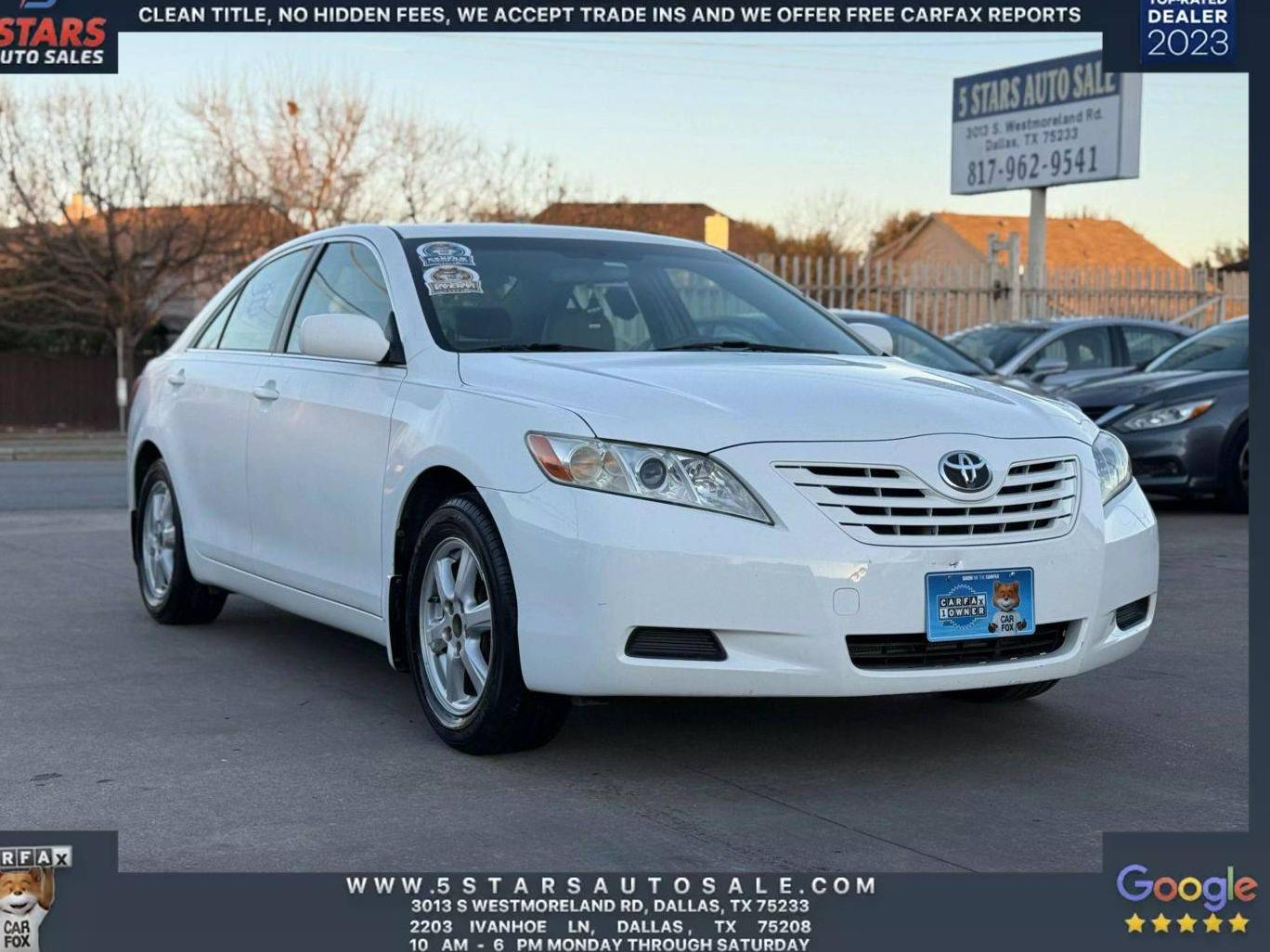 TOYOTA CAMRY 2007 JTNBE46KX73103036 image