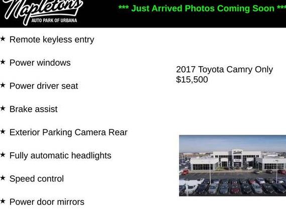 TOYOTA CAMRY 2017 4T1BF1FK6HU778728 image