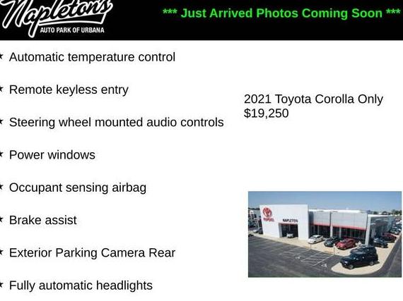 TOYOTA COROLLA 2021 5YFS4MCE3MP061284 image