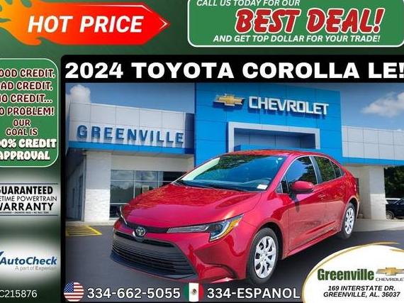 TOYOTA COROLLA 2024 5YFB4MDE2RP215876 image