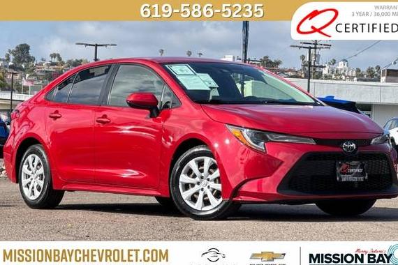 TOYOTA COROLLA 2020 JTDEPRAE9LJ064326 image