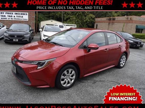 TOYOTA COROLLA 2020 JTDEPRAE9LJ078243 image